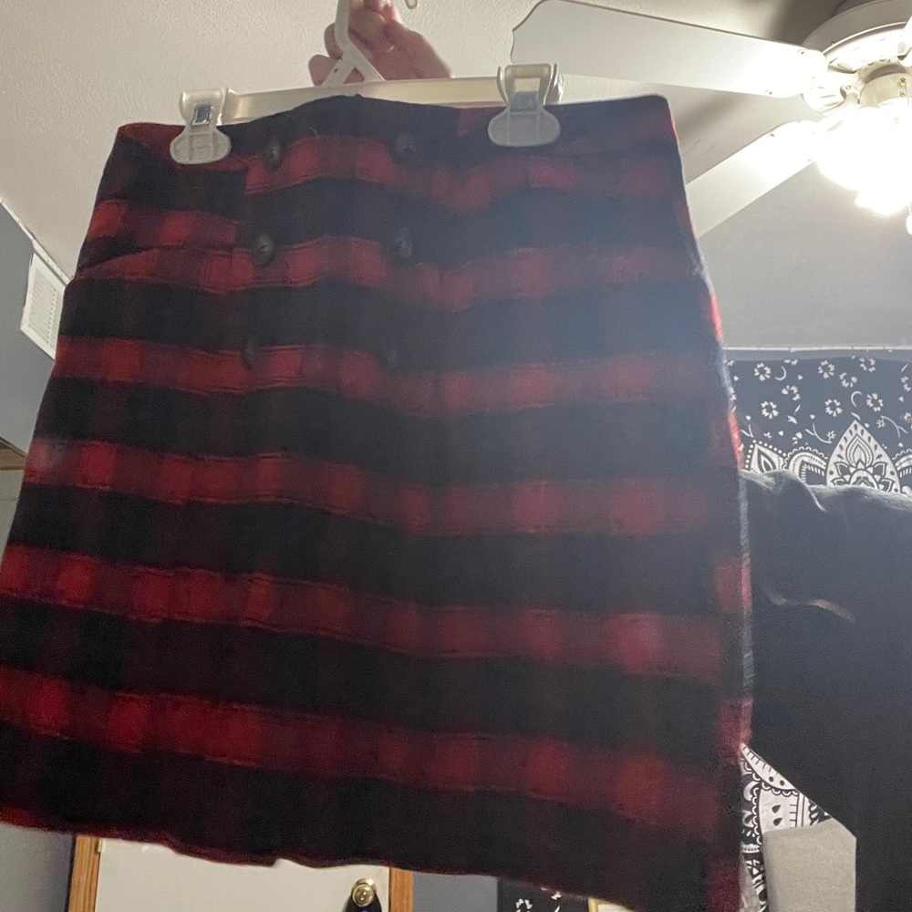 plaid skirt